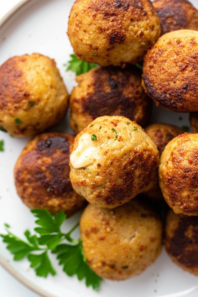 Cheesy Chicken Meatballs