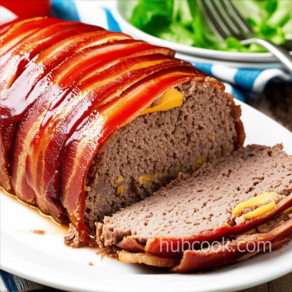 Dad's Cheesy Bacon Wrapped Meat Loaf