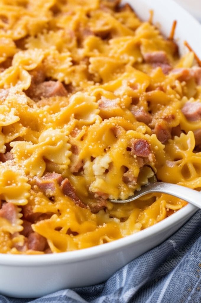 Ham and Cheese Bow Ties