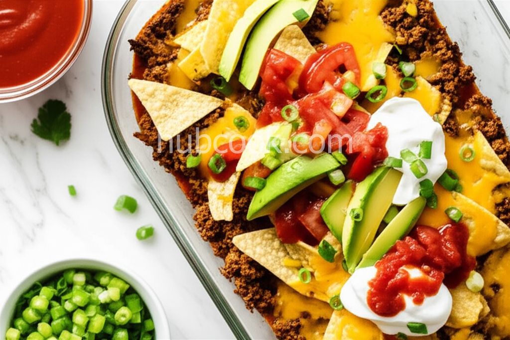 Layered Nacho Bake