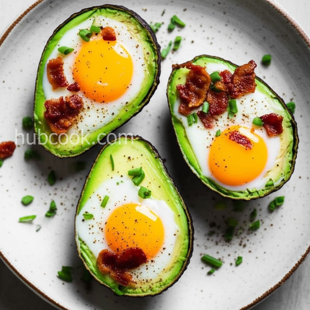 Paleo Baked Eggs in Avocado