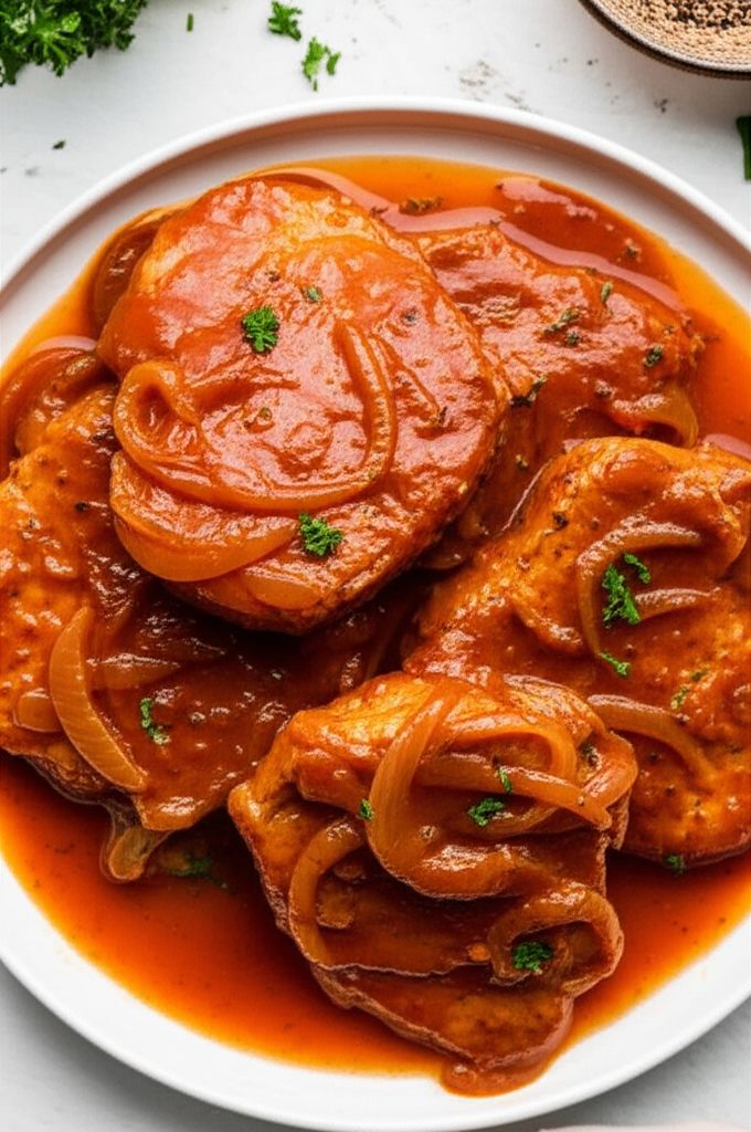 Pork Chops in Red Sauce