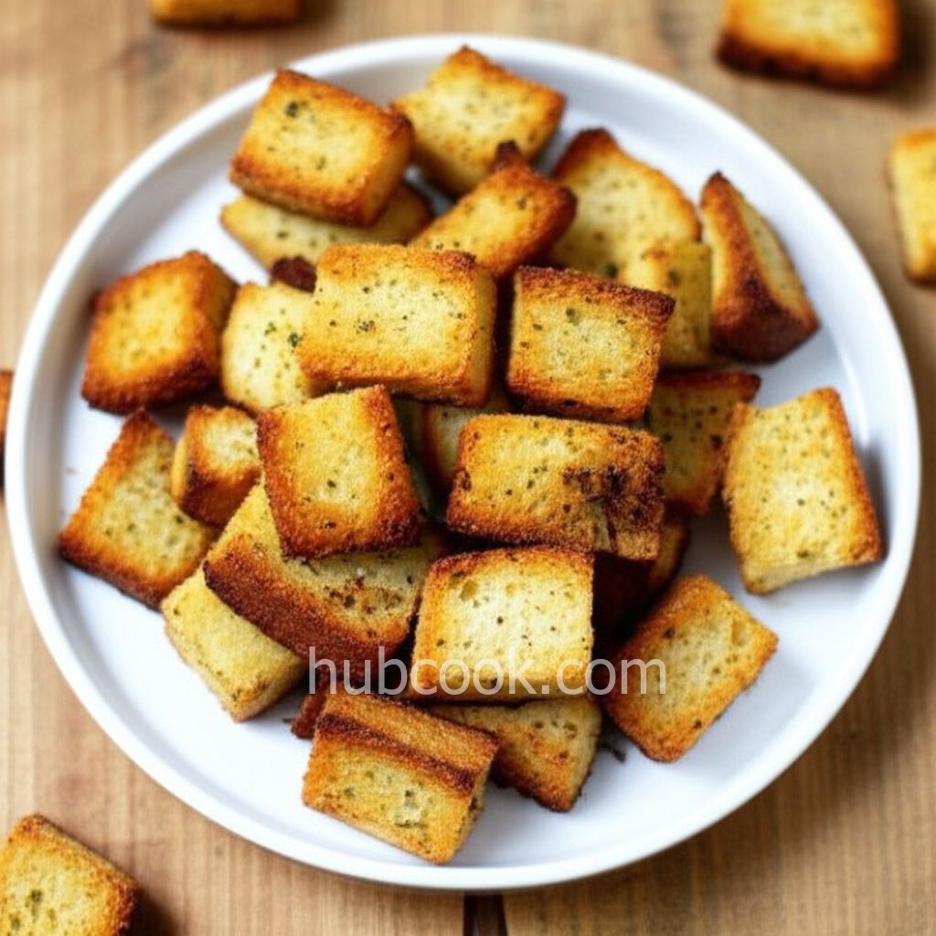 Yummy Garlic Croutons