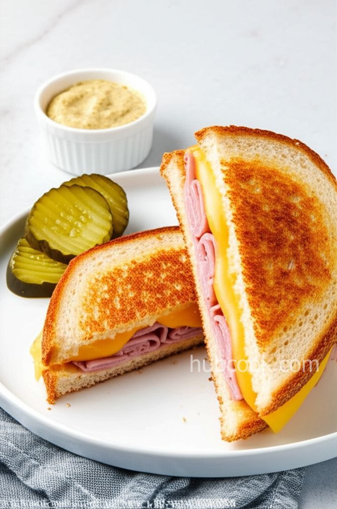 Air Fryer Grilled Ham and Cheese