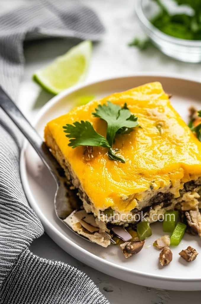 Cheesy Vegetarian Egg Bake
