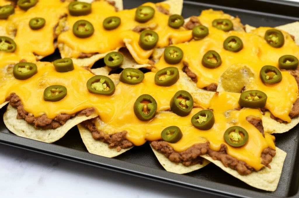 Easy Nachos with Refried Beans