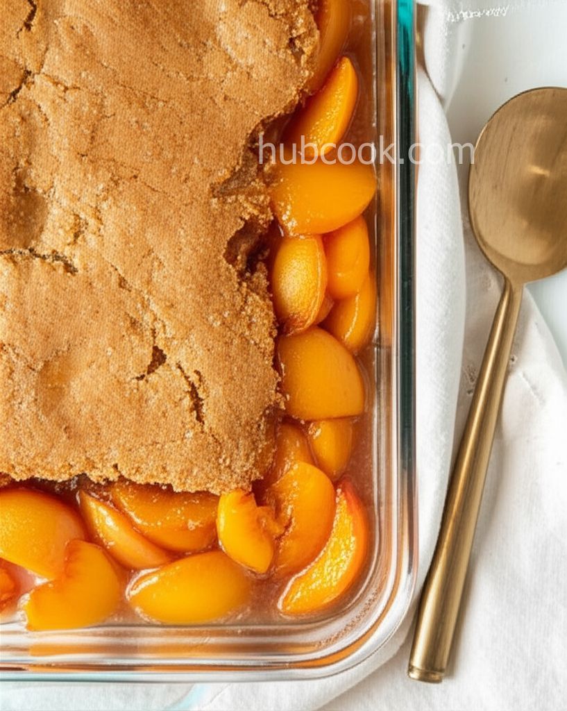 Easy Peach Cobbler with Cake Mix
