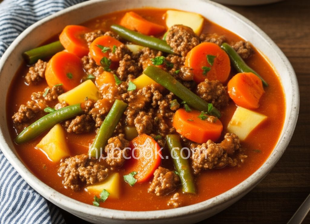 Ground Beef and Vegetable Stew