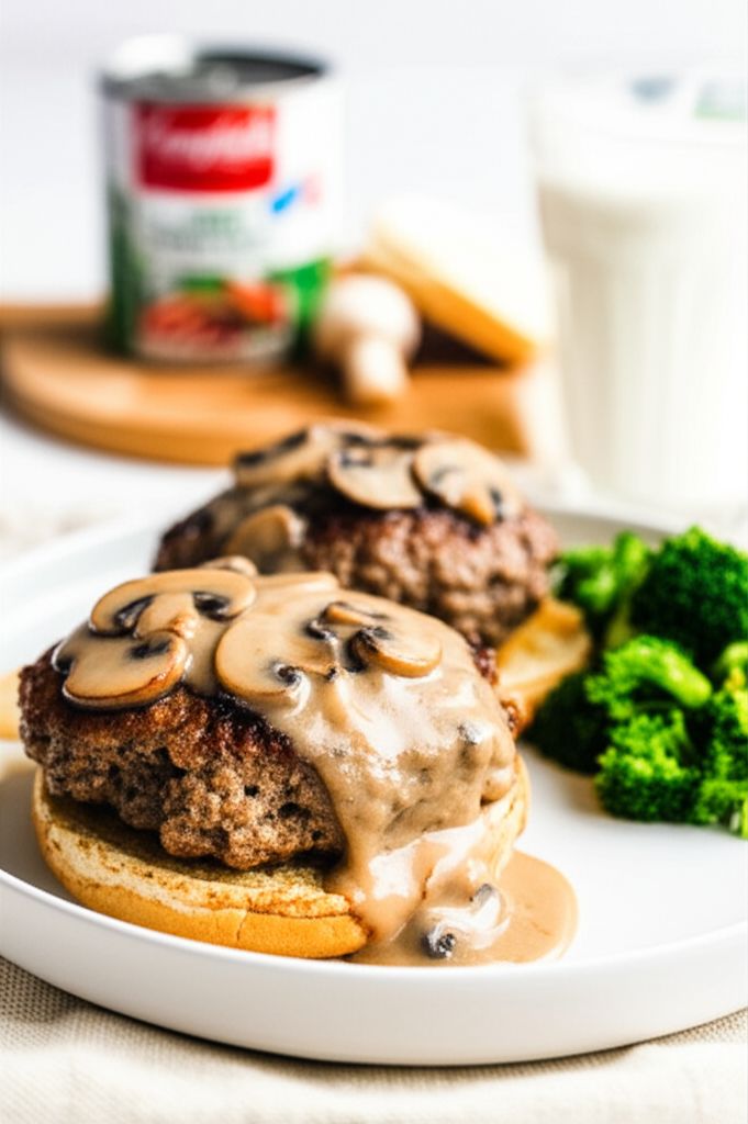 Mushroom-Smothered Beef Burgers