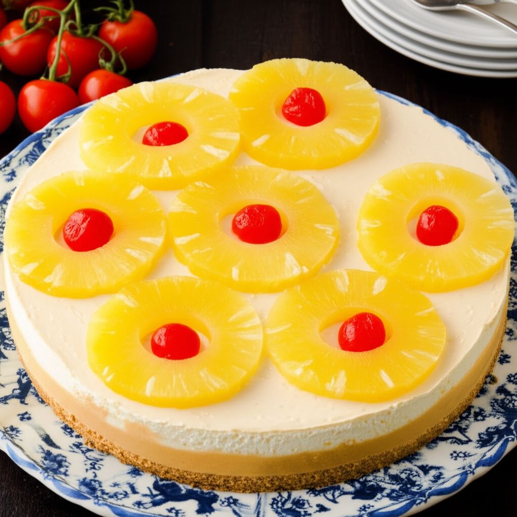 Pineapple Upside-Down Cheesecake