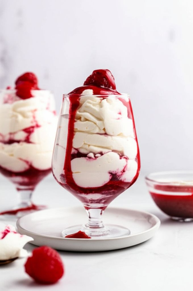 Raspberry White Chocolate Mousse