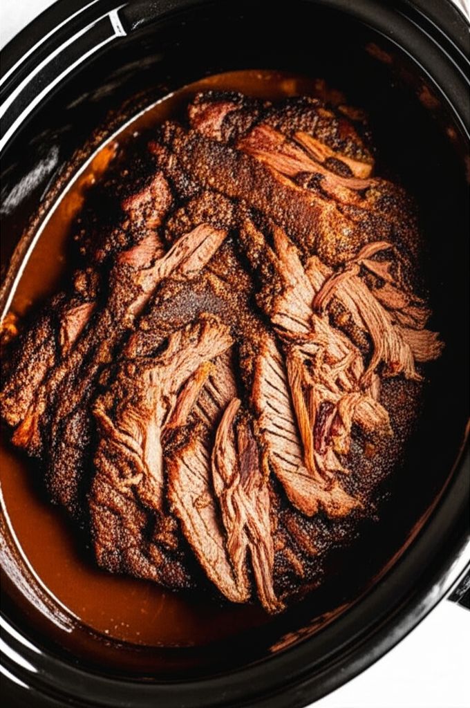 Slow Cooker Texas Smoked Beef Brisket