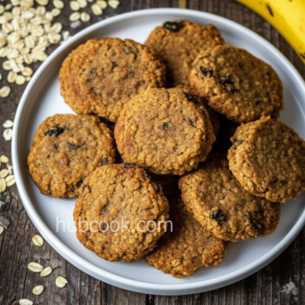 3-Ingredient Banana Oatmeal Cookies
