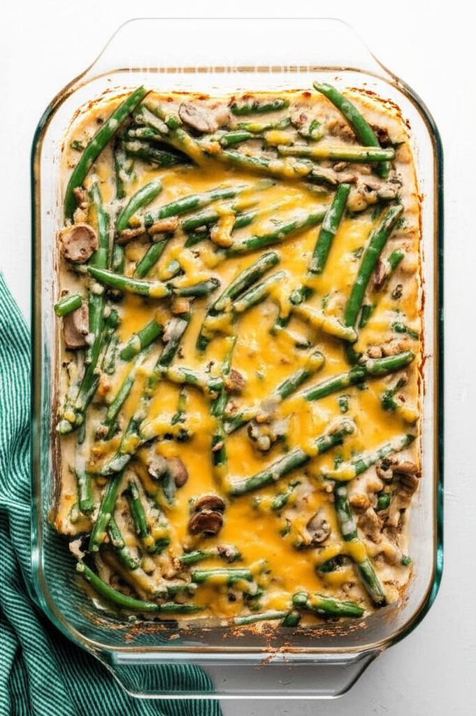 Absolutely Delicious Green Bean Casserole from Scratch