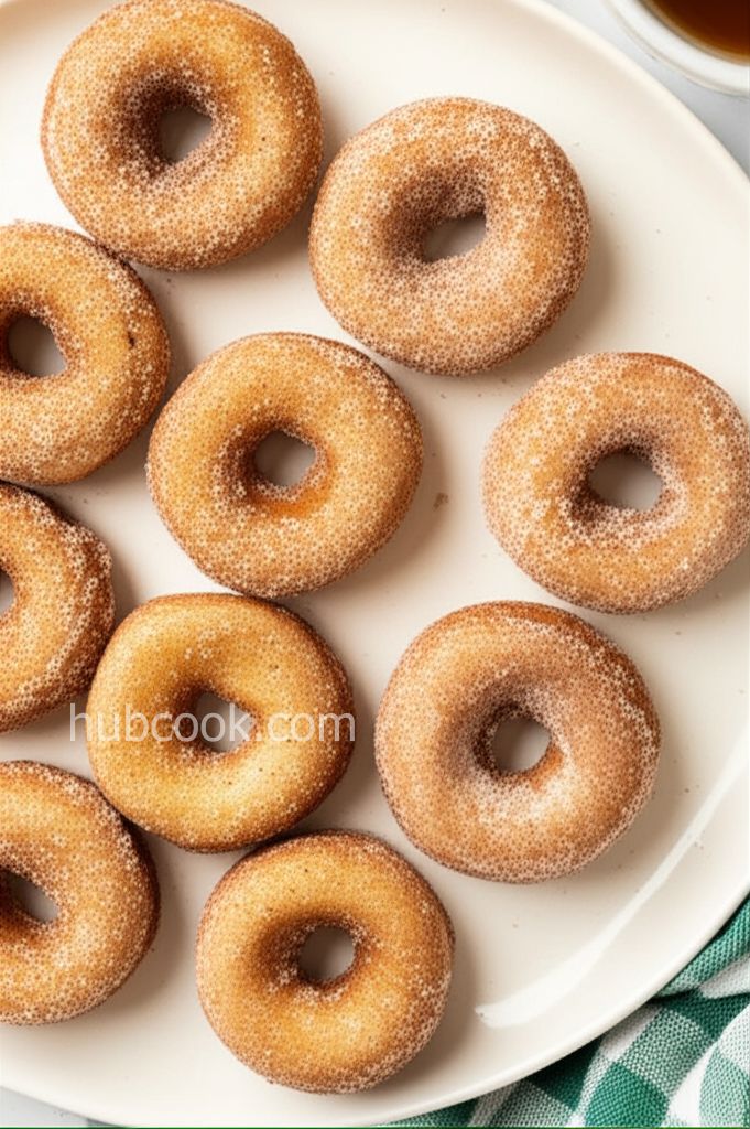 Air Fryer Cinnamon-Sugar Doughnuts