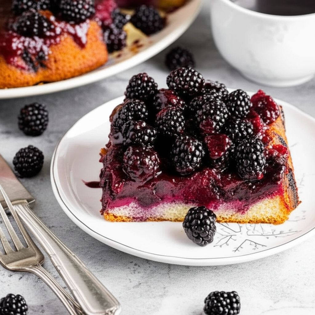 Blackberry Upside-Down Cake