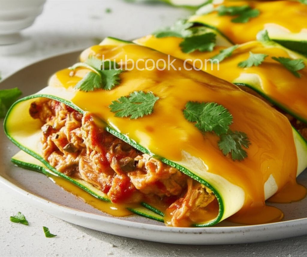 Chicken Zucchini Enchiladas