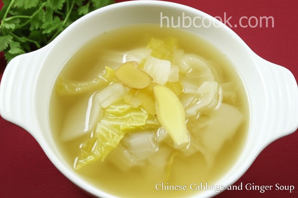 Chinese Cabbage and Ginger Soup