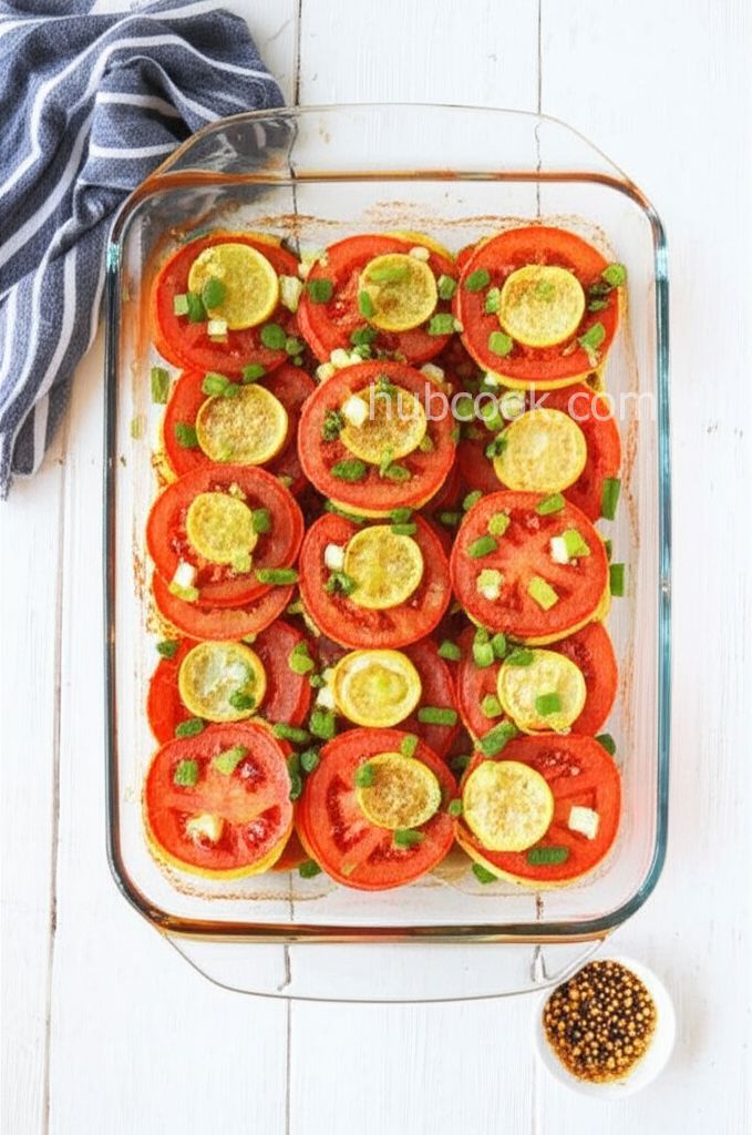 Crookneck Squash and Tomatoes