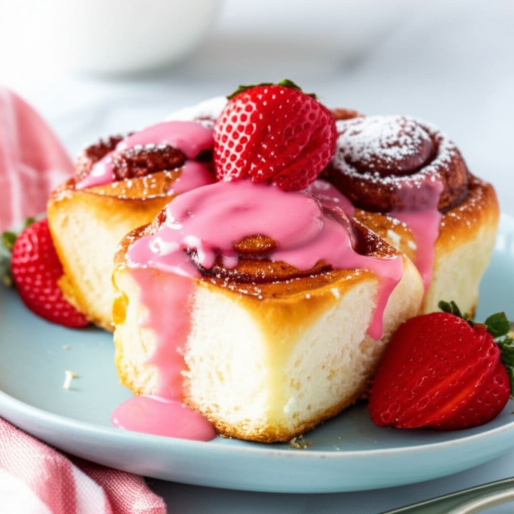 Strawberry Cinnamon Rolls
